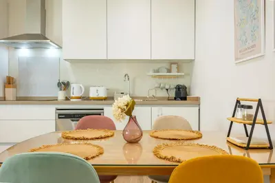 Una cocina o zona de cocina en Cervantes Studios 6