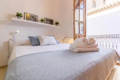 Cama o camas de una habitación en Apartamento Anais Centro Sevilla