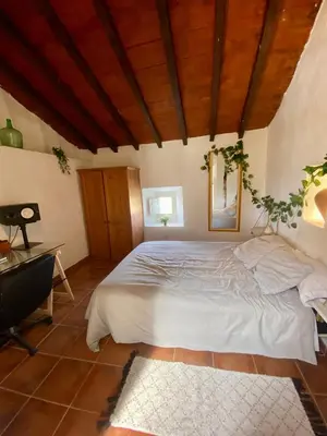 Cama o camas de una habitación en La Tahona (Cortijo Andaluz en las montañas)