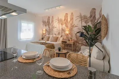 Zona de estar de AvantiStays Alameda Sky Terrace, DISFRUTALO