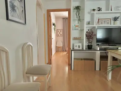 Una televisión o centro de entretenimiento en Casa Rom