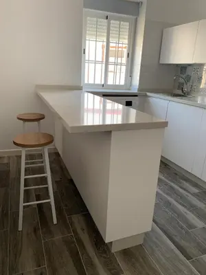 Una cocina o zona de cocina en Apartamento Cañebolo