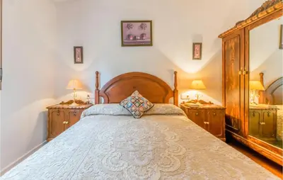 Cama o camas de una habitación en Stunning Home In Villanueva De Algaidas