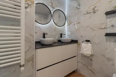 Una cocina o zona de cocina en Apartment in the city center