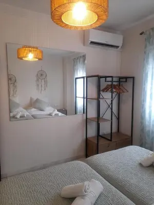 Cama o camas de una habitación en Alojamiento Seda