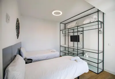 Cama o camas de una habitación en Cardenal Cervantes V