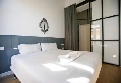 Cama o camas de una habitación en Cardenal Cervantes V