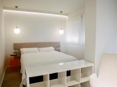 Cama o camas de una habitación en Loft Sotos de la Albolafia