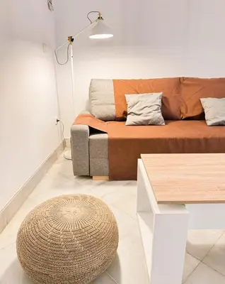 Zona de estar de Apartamento tranquilo en barrio bohemio
