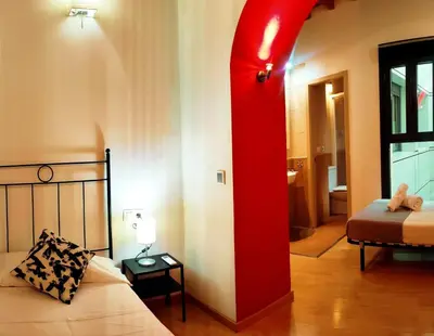 Cama o camas de una habitación en Apartamento Familiar Juramento