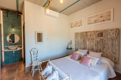 Cama o camas de una habitación en Villa Colona