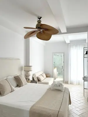 Cama o camas de una habitación en Apartamento dúplex con piscina privada en terraza