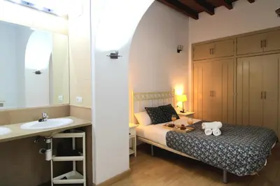 Cama o camas de una habitación en Apartamento Bella Sultana, Centro Histórico