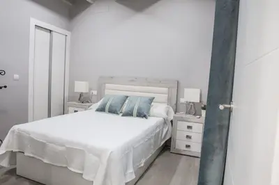 Cama o camas de una habitación en Elegante y acogedor. Buena ubicación