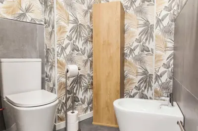 Un baño de Charming Apartment with Free Parking in Córdoba Center
