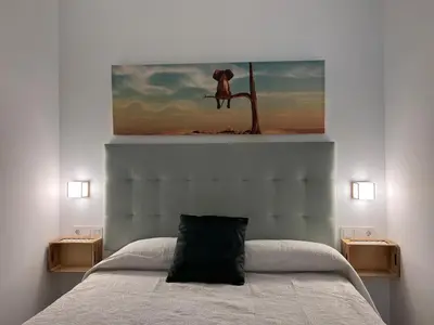 Cama o camas de una habitación en Apartamento El Rinconcito del Chache