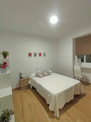 Cama o camas de una habitación en Apartamento Acerota, con parking gratuito