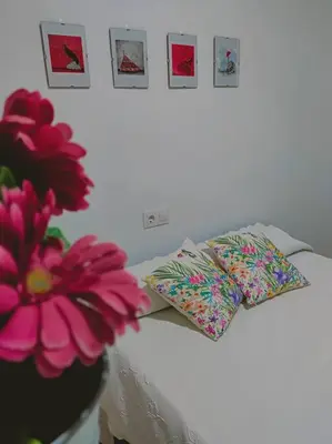 Cama o camas de una habitación en Apartamento Acerota, con parking gratuito