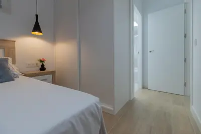 Cama o camas de una habitación en Apartamento La Prevision