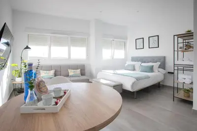 Cama o camas de una habitación en El Merendero