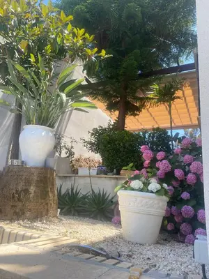 Jardín al aire libre en Casa Los Encinares