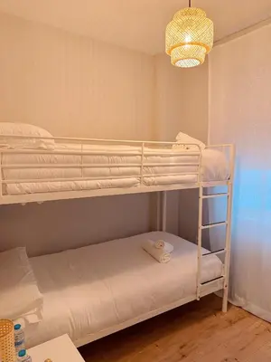 Cama o camas de una habitación en CENTER FLAT MEZQUITA