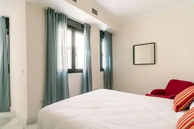 Cama o camas de una habitación en Ático Terraza Privada. Centro Ciudad