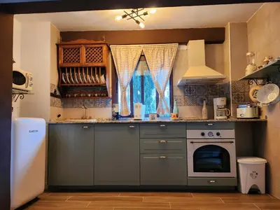 Una cocina o zona de cocina en Casita zamudio