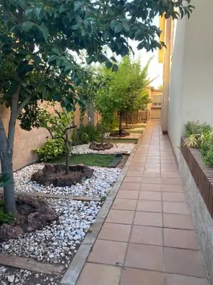 Jardín al aire libre en Casa Aries - Villa con piscina privada