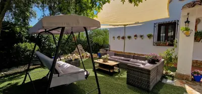 Jardín al aire libre en Cortijo Rodeo. Alojamiento Rural