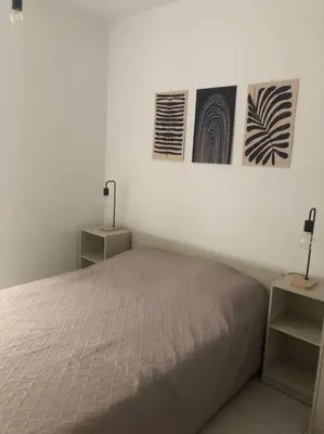 Cama o camas de una habitación en Piso los franchutes