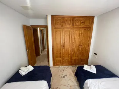 Cama o camas de una habitación en Apartamento Palmones