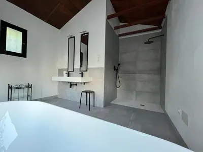 Cama o camas de una habitación en Casa de campo Fuencaliente, entorno natural, chimenea, piscina