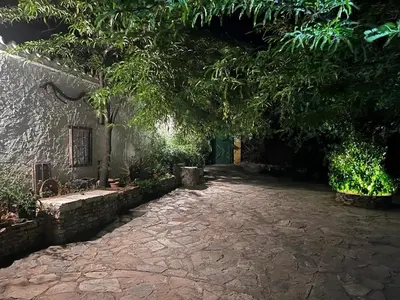 Jardín al aire libre en Casa de campo Fuencaliente, entorno natural, chimenea, piscina