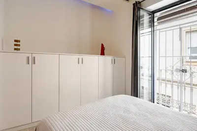 Cama o camas de una habitación en Dúplex el patio en centro de Sevilla