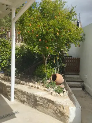 Jardín al aire libre en Alojamiento rural casa cueva abuelo Miguel