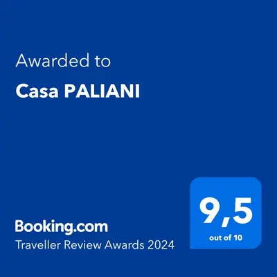 Certificado, premio, señal o documento que está expuesto en Casa PALIANI