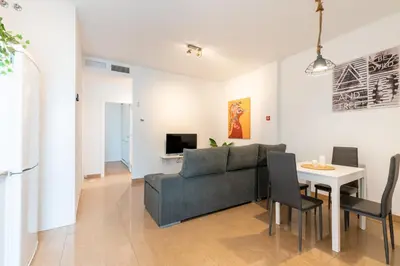 Zona de estar de Céntrico y acogedor apartamento