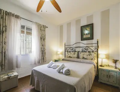 Cama o camas de una habitación en Cubo's Casa Rural Mar Verde