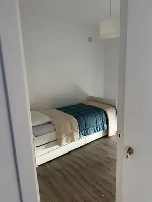 Cama o camas de una habitación en Encantador piso en Villafranca