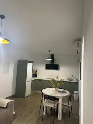 Una cocina o zona de cocina en Encantador piso en Villafranca