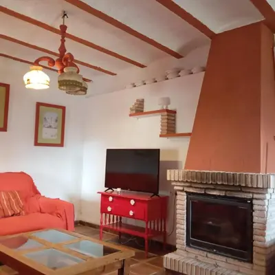 Zona de estar de Casa Dehesa San Cristóbal, Jaén