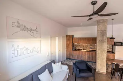 Zona de estar de Sevilla Industrial Flat