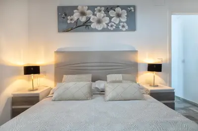 Cama o camas de una habitación en Apartamento Andalusí & Parking Incluido & Casco Histórico