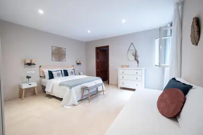 Cama o camas de una habitación en Apartamento céntrico Rincón de Ensueño Parking gratis