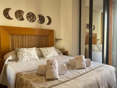 Cama o camas de una habitación en Casa San Salvador