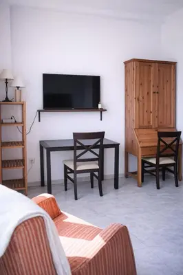 Una televisión o centro de entretenimiento en SE - Peaceful Shiny Apartment Near Fibes