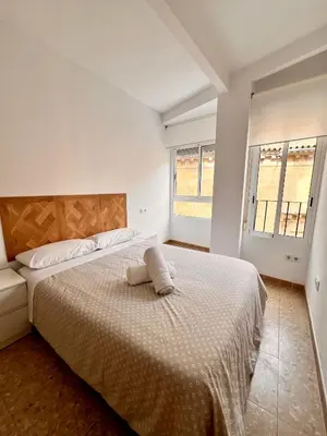 Cama o camas de una habitación en APARTAMENTO SANMIGUEL CENTRO