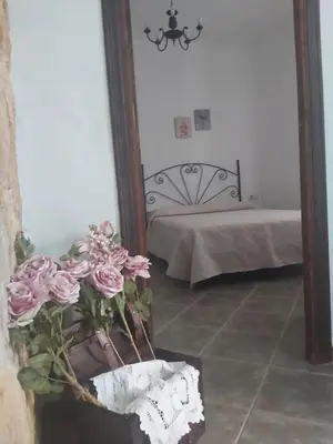 Cama o camas de una habitación en Casa rural el castillo