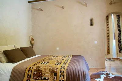 Cama o camas de una habitación en Valle de Oro